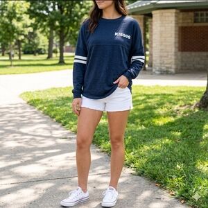 Hershey's KISSES Blue Long Sleeve Tee Size Medium